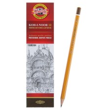 Chernographic pencil Koh-I-Noor 1500 8h, professional, lacquered case