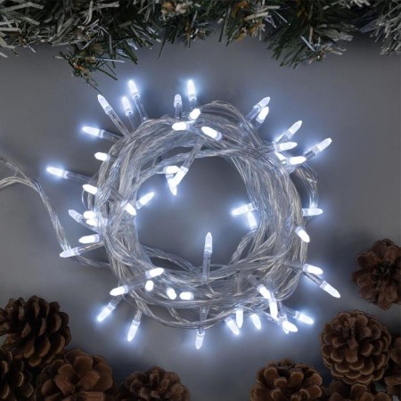 Garland “thread” 10 m with nozzles “needle”, IP20, transparent thread, 100 LED, white glow, 8 modes, 220 V