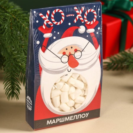 Новый год! Маршмеллоу в коробке ХО-ХО, со вкусом пломбира, 55 г.-4