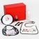 Gift set “I love milk” 7 in 1: bottle, bib 2 pcs., Nibbler, set of dishes: plate, fork, spoon