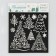 Stencil for creativity "Christmas trees", 15 x 15 cm, plastic