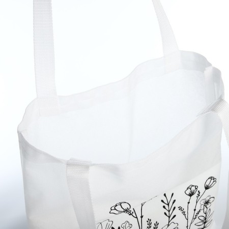 Bag Schoper for coloring "Flowers", 35x40 cm, spanbond-8