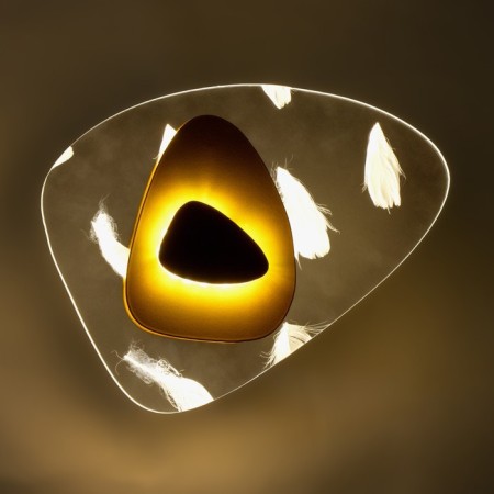 Bra "August" LED 5W gold-black 20x26x4.5cm-2