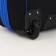 Small suitcase with a bag, 20 ", on a zipper, with an extension, the color is blue