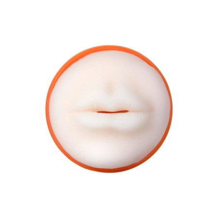 Masturbator Toyfa A-Toys, mouth, orange/bodily, 14 cm-3
