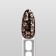 Leopard nail stickers, foil, pink gold color