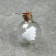Garland “thread” 1.6 m with nozzles “Balls with a Christmas tree”, IP20, silver thread, 15 LED, glow warm white, AAX2
