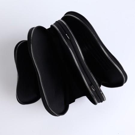 Bag Women's Cross-Bodi with a zipper, black color-8