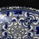 Plate ceramic deep share "dyra", d = 21 cm, blue color