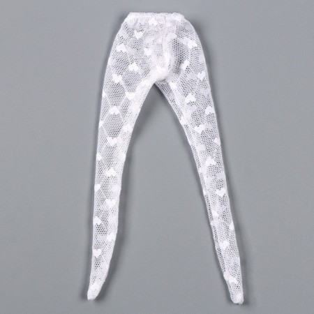 Pantyhose for the doll "hearts", white color-4