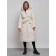 Coat insulated winter female, size 50, light-beige color