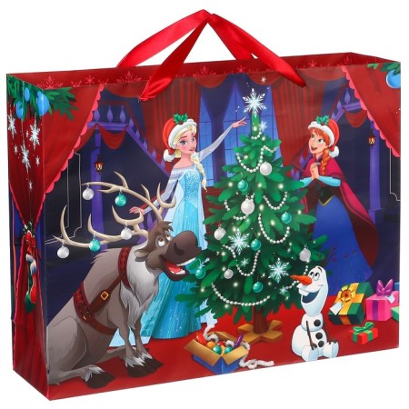 New Year. Gift package, 40x31x11.5 cm, packaging, cold heart mix-7