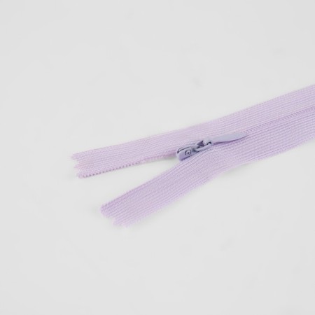 Lightning secret, No. 3, non -proceeding, locking machine, 20 cm, lilac color-1