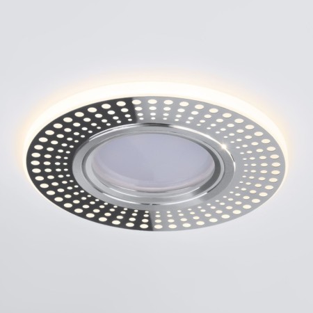 Lamp ceiling Elektrostandard, Doti LED 35 W, 95x95x7 mm, IP20, chromium color-2