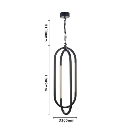 Suster Castled 300 mm, LED 27.4W-2