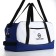 Sports bag, textura, average size, blue/white color