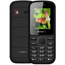 Сотовый телефон TEXET TM-130, 1.77", 2 sim, 16Мб, microSD, 600 мАч, чёрно-красный