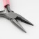 Small holes with Zazubni, for needlework, 12.5 × 6.5 cm, silver/pink color