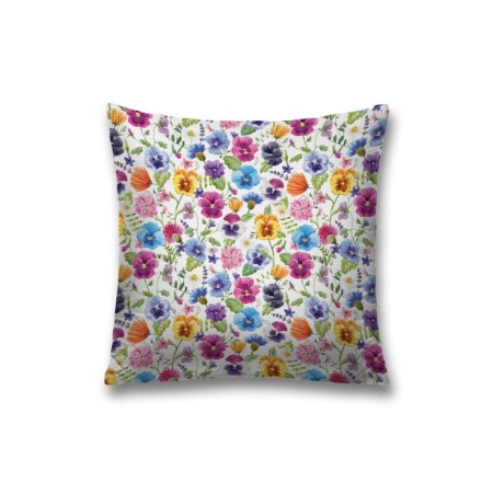Pillowess decorative "colors of flowers", on a zipper, size 45x45 cm