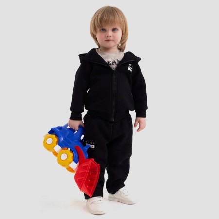 Costume: sweatshirt and pants crumb I "Mini Boss", height 80-86 cm-1