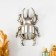 Panel Interior Polystone "Mirror Beetle" silver 15x5x23 cm
