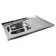 Kitchen sink Mixline 527970, invoice, thickness 0.4 mm, 80x60x16 cm, left, release 1 1/2 "