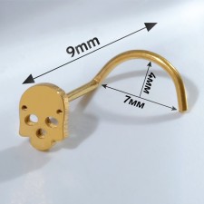 Piercing in the wing of the nose 
