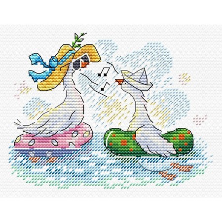 Set for embroidery "at sea" 10 × 13 cm