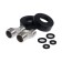Showing system Accoona A83207F, single -leaf, pour 141 mm, tropical shower, watering can, black