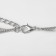 The necklace with pearls "chain" is small beads, white color in silver, 50cm