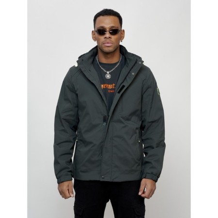 Sports male jacket, size 50, dark gray color-5
