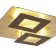 Ceiling light Mantra Dalia, Led, 3360lm, 3000k, 500x500x77 mm, brown color