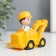 Souvenir Polystone "Baby Builder at the excavator" 7.5x4x7.7 cm