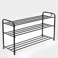 Shoe stand, 3 tiers, 87 × 30 × 48 cm, color Copper Antik