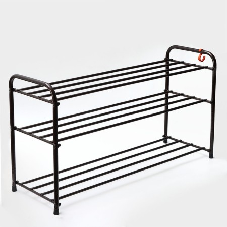 Shoe stand, 3 tiers, 87 × 30 × 48 cm, color Copper Antik