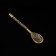 Kosheel souvenir "A spoon-belly. Carved", brass, 3.9x0.9x0.2 cm