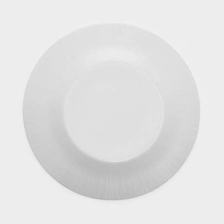 Glass plate "Focus", d = 19.5 cm, blue color-3