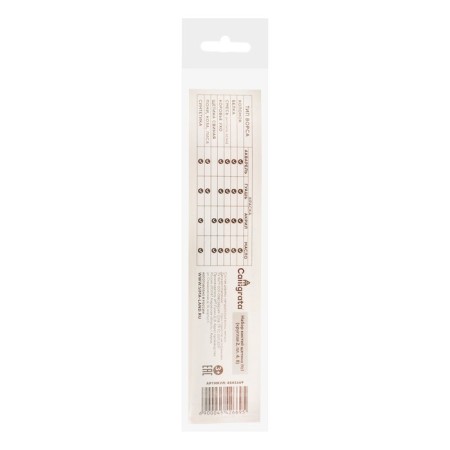 Set of brushes bristles 3 pieces, calligrata (round No. 2; flat No.: 4, 8), wooden handle-5