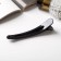 Hair clamp "Lauren" gloss, 12 cm, black