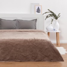 Elite blanket with fur, size 200x220 cm, PE100%