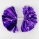 Pompom 1pc, color violet holography