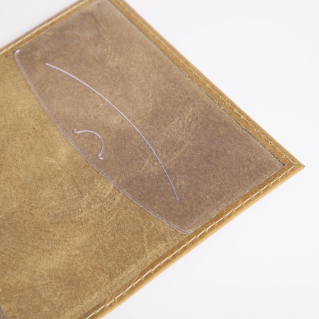 Passport cover, dark beige color-5
