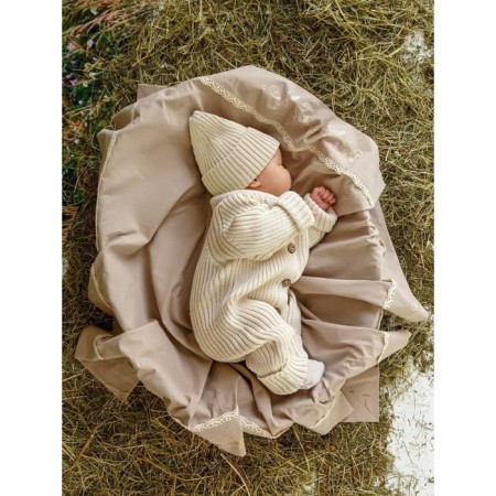 Cap with lapel Children's Amarobaby Pure Love Tot, Size 40-42 cm, Milk color-4