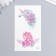 Tattoo on the body color "unicorns and peonies" 10.5x6 cm