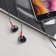 Hoco M57 headphones, wired, inserts, microphone, 1.2 m, black