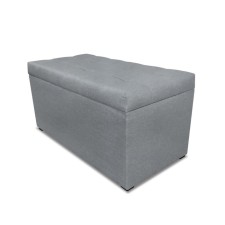 Пуф с крышкой и утяжкой, 800 × 400 × 420 мм, рогожка bahama plus, цвет linen