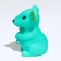Brying toy "mouse" for dogs, 9 cm, turquoise