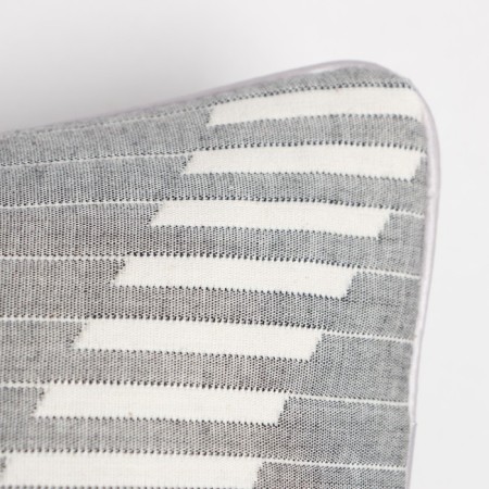 Pillowcase decorative Ethel "waves" color gray 40x40 cm, 100% cotton-4