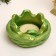 Sninker "Snake on the bowl" Green with gilding, 4x10cm