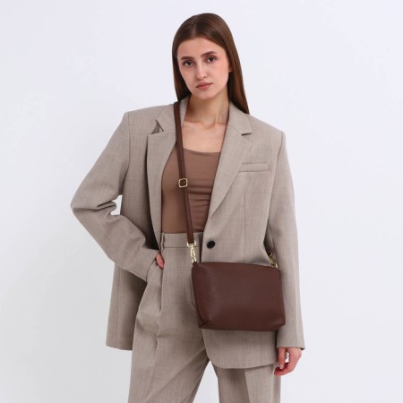 Bag Women's Shoper on Magnet, Dark Brown-11